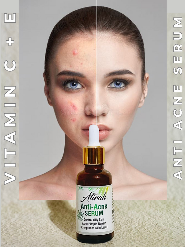 ANTI ACNE & GLOWING SERUM VITAMIN C + E